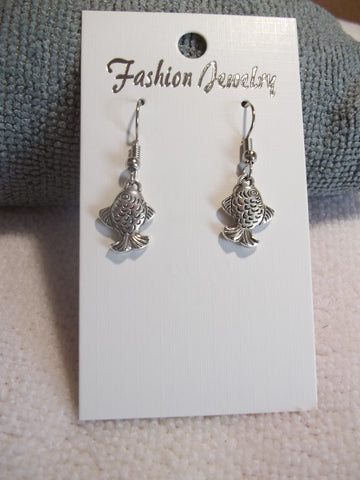 Silver Fish Earrings (E752)