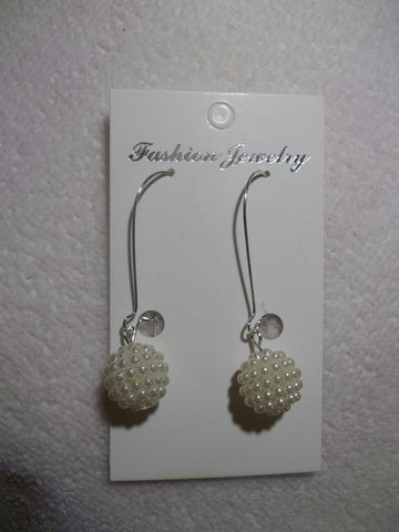 Silver Multi Pearl Ball Earrings (E763)