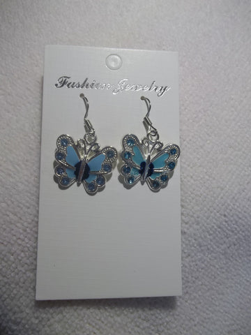 Blue Butterfly Earrings (E852)