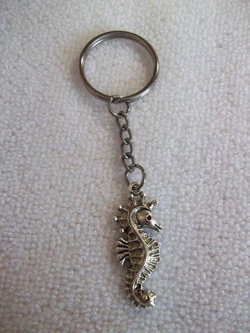 Silver Seahorse Key Chain (K334)