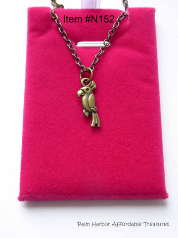 Bronze Parrot Necklace