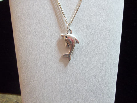 Silver Dolphin Necklace (N390)